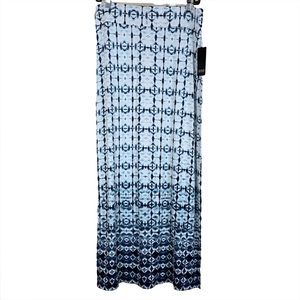 NWT Ana long print maxi skirt with side slits, size M